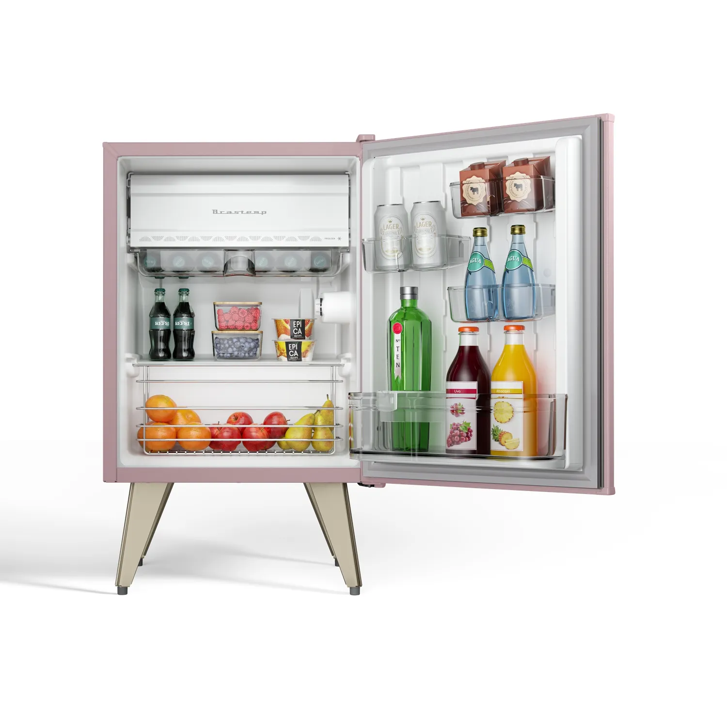 Frigobar 76 Litros Retro Brastemp BRA08HO Rose Quartz 127V-04